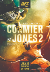 UFC 214 Cormier vs. Jones 2 Fighting Card MMA