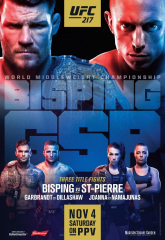 UFC 217 Bisping vs. St-Pierre Fighting Card MMA