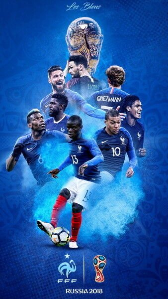 Baixe o pôster da França, campeã da Copa do Mundo 2018