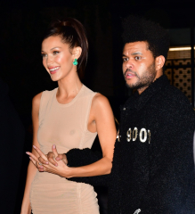 Bella Hadid Stares at 'Sexy Boyfriend' The Weeknd at Victoria's ...