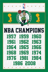 Boston Celtics NBA Champions Sports Poster