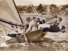 Crew of the &quot;Arawatta&quot; During the &quot;Eighteen Footer&quot; Race, Sydney Harbour, 9th April 1934