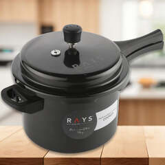 Wonderchef Pressure Cooker - Induction Friendly, Black 5 l (Rays Black Beauty Pressure Cooker)