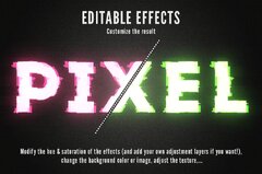 Glitch text effects for Photoshop – MasterBundles