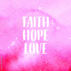 God Is Love Faith Hope Logo