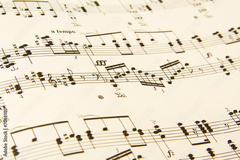 Piano sheet music close-up Stock Photo | Adobe Stock