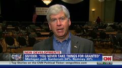 Michigan Gov. Snyder is supporting Mitt Romney. | CNN Politics