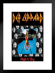 Def Leppard High And Dry Album Cover Heavy Metal Music Merchandise Retro Vintage 80S Aesthetic Band Matted Corrigan Studio (High 'n' Dry)