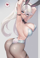 original, turning head, highleg, highleg leotard, elf - Anime R34