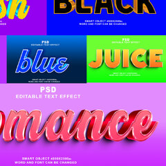 Best PSD bundle 3D editable text effect - MasterBundles