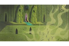 Maleficent's Throne Room, Concept By Eyvind Earle For Sleeping Beauty