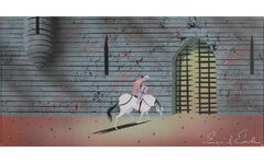 Eyvind Earle concept storyboard painting of Prince Phillip from ...