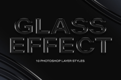 Glass Effect Photoshop Styles on Yellows Creative Store - 95822