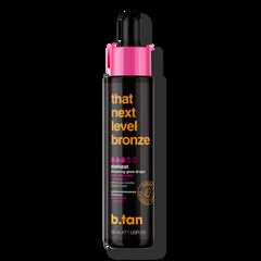 b.tan That Next Level Bronze Bronzing Glow Drops (b.Tan Darkest Self Tan Drops for Face & Body Pump Up The Tan To Ten)