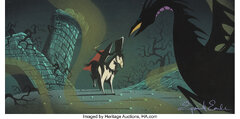 Eyvind Earle - Sleeping Beauty Prince Philip and Maleficent as a | Lot