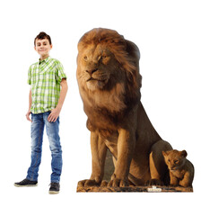 Advanced Graphics 60 x 43 in. King Mufasa & Young Simba Cardboard Cutout (The Lion King King Mufasa & Young Simba Life-Size Cardboard Stand-Up)