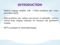 Optical Coherence Tomography - ppt