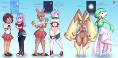 nintendo, pokemon, gardevoir, lopunny, pok&#233;mon (species ...