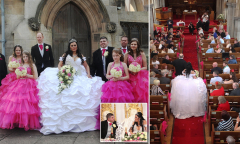 Bride designs her own £6,000 dress at the 'big fat Gypsy wedding ...