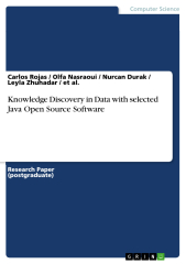 Knowledge Discovery in Data with selected Java Open Source Software - Carlos Rojas, Olfa Nasraoul, Nurcan Durak, Leyla Zhuhadar (Knowledge Discovery in Data with Selected Java Open Source Software)