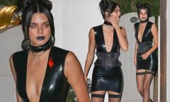 Kendall%20Jenner%20flaunts%20her%20legs%20in%20a%20dominatrix%20dress%20at%20Kate%20...