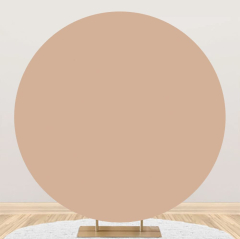 Aoihrraan 150cm Diameter Light Brown Round Photography Backdrop ...