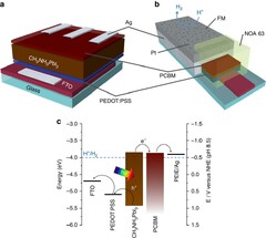 Metal-encapsulated organolead halide perovskite photocathode for ...