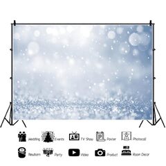 Winter Wonderland Backdrop For Baby Shower Kids Birthday Party Photography Background Bokeh Glitter Christmas Snowflake Ice s Portrait Cake (OERJU Winter Snow Backdrop)