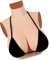 Silicone Breast Forms Fake Boobs B-G Cup Breastplate for ...