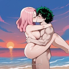 boku no hero academia, my hero academia, hatsume mei, izuku ...