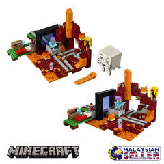 Lego Minecraft The Nether Portal (Lego Mine Craft Darkness Of The Portal 21143 470pieces Construction skills NEW)