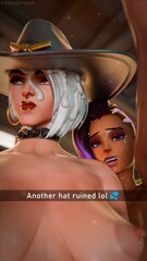 overwatch, overwatch 2, snapchat, ashe (overwatch), sombra - R34 Vault