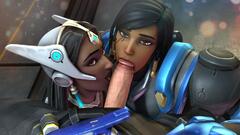 Image #5194: overwatch, symmetra, pharah, kushishekku from ...