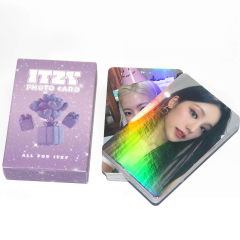 PYAJUU ITZY Laser Photocard 50pcs ITZY Laser Lomo Card Kpop ITZY ...