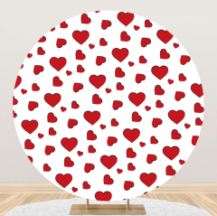 Aoihrraan 150cm Diameter Red Heart Round Photography Backdrop ...