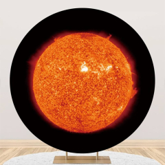 Aoihrraan 180cm Diameter Sun Round Photography Backdrop Planet ...