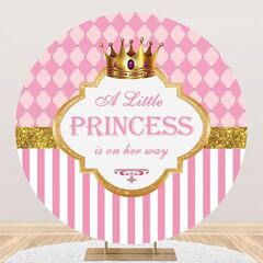 Aoihrraan 180 cm Diameter Baby Shower Round Background for ...