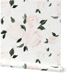 Spoonflower Peel & Stick Swatch - Vintage Blush Floral ...