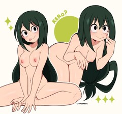 my hero academia, tsuyu asui,ist request, cremanata, 1girls ...