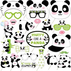 Kristin Paradise 25Pcs Panda Photo Booth Props with India | Ubuy