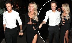 Liam Payne holds hands with racy-clad girlfriend Kate Cassidy at ...