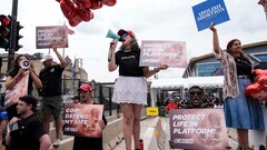 Protesters rally peacefully at GOP convention for abortion and ...