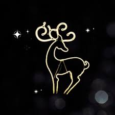 Garden Mile Large 90cm Pre Lit Christmas Rope Lights Reindeer Silhouette LED Lights Waterproof Indoor Outdoor Christmas Fairy Lights