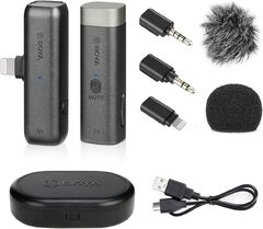 BOYA BY-WM3 Mini 2.4G Wireles Microphone, Clip-on Transmitter ...