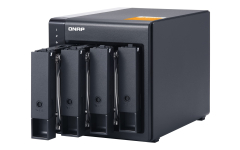 QNAP TL-D400S-US 4 Bay SATA 6Gbps JBOD Storage Enclosure, Includes ...