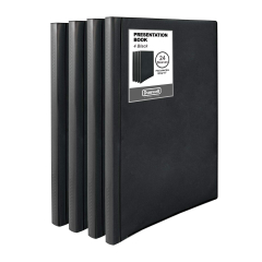 Amazon : Dunwell Binder with Plastic Sleeves 24-Pocket (4 Pack ...