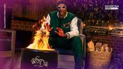 Snoop Dogg (Death Row Records Snoop Dogg Black Varsity Jacket)