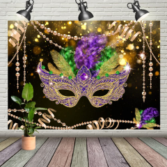 Lofaris Glitter Masquerade Mask Bokeh Dance Party Backdrop Backdrop Sunflower Party s