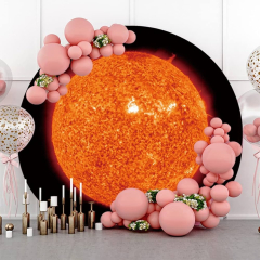 Aoihrraan 180cm Diameter Sun Round Photography Backdrop Planet ...