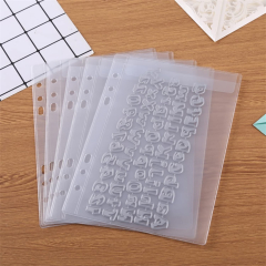 OTCRAFT Pack of 10 A6 Plastic Binder Pockets 6 Holes Waterproof ...